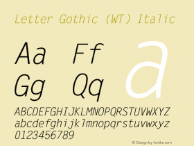 Letter Gothic (WT)