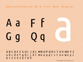 UbuntuCondensed Nerd Font Mono