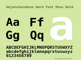 DejaVuSansMono Nerd Font Mono