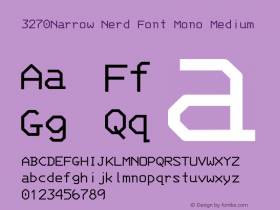 3270Narrow Nerd Font Mono