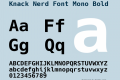 Knack Nerd Font Mono