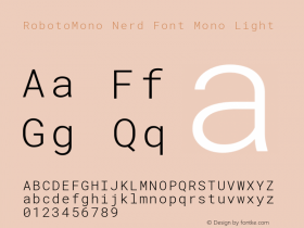 RobotoMono Nerd Font Mono