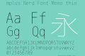 mplus Nerd Font Mono