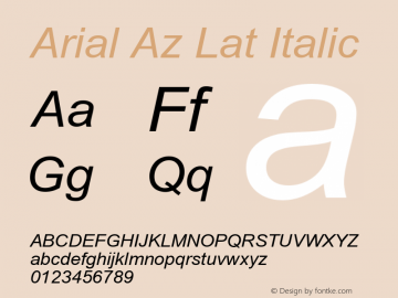 Arial Az Lat