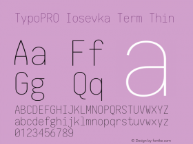 TypoPRO Iosevka Term