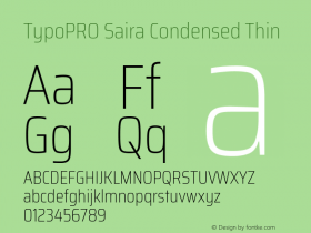 TypoPRO Saira Condensed