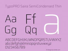 TypoPRO Saira SemiCondensed