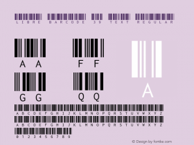 Libre Barcode 39 Text