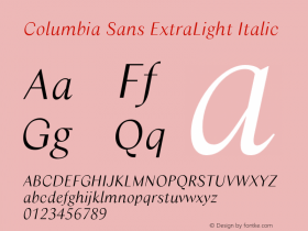 Columbia Sans
