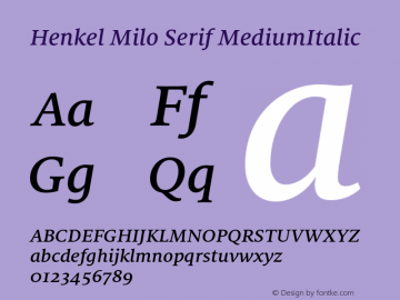 Henkel Milo Serif