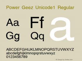 Power Geez Unicode1