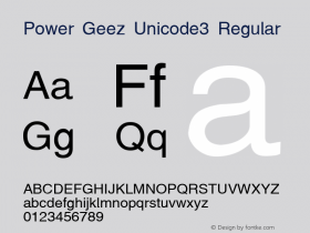 Power Geez Unicode3