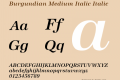 Burgundian Medium Italic