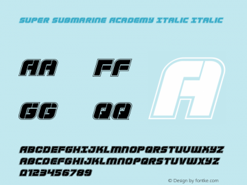Super Submarine Academy Italic