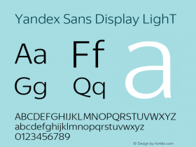 Yandex Sans Display