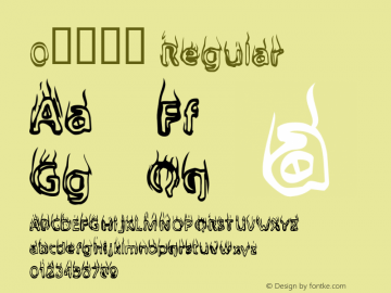 0火焰字体