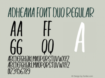 Adheana Font Duo