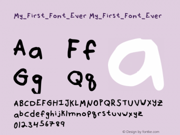 My_First_Font_Ever