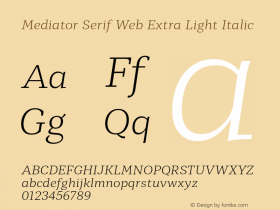 Mediator Serif Web