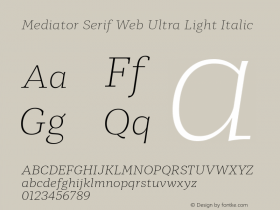 Mediator Serif Web