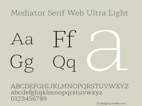 Mediator Serif Web