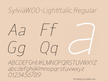 SylviaW00-LightItalic