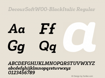 DecourSoftW00-BlackItalic