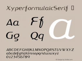 XyperformulaicSerif