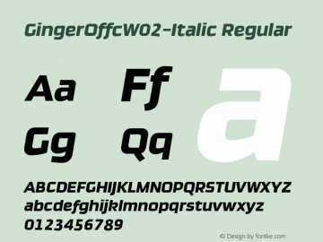 GingerOffcW02-Italic