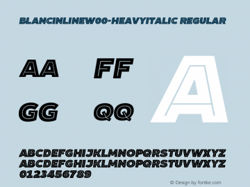 BlancinlineW00-HeavyItalic