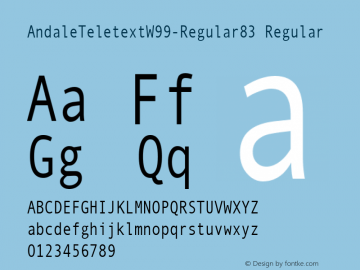 AndaleTeletextW99-Regular83