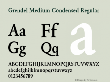 Grendel Medium Condensed