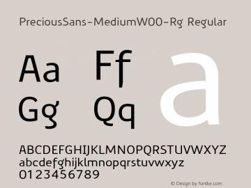 PreciousSans-MediumW00-Rg