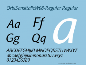 OrbiSansItalicW08-Regular