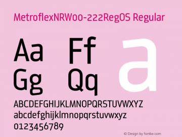 MetroflexNRW00-222RegOS