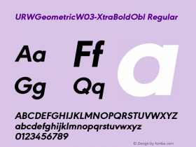 URWGeometricW03-XtraBoldObl