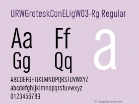 URWGroteskConELigW03-Rg