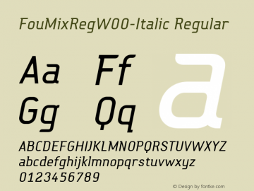 FouMixRegW00-Italic