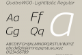 QuatroW00-LightItalic