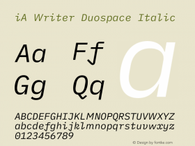 iA Writer Duospace