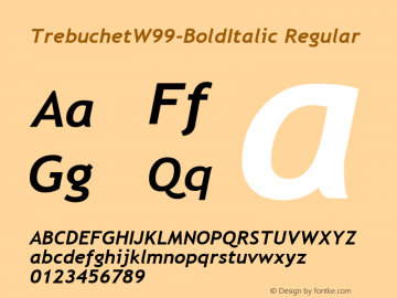 TrebuchetW99-BoldItalic