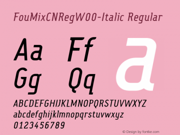 FouMixCNRegW00-Italic