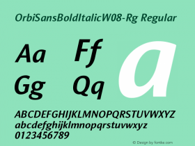 OrbiSansBoldItalicW08-Rg