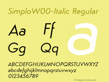 SimploW00-Italic