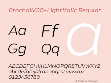 BrochaW00-LightItalic