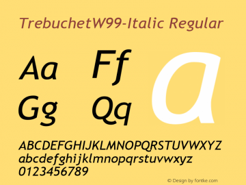 TrebuchetW99-Italic