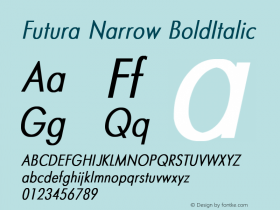 Futura Narrow