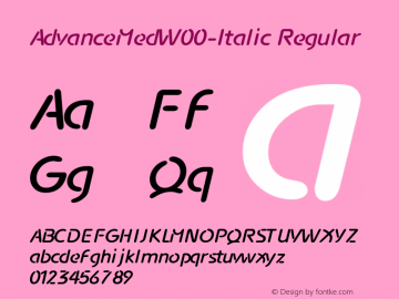 AdvanceMedW00-Italic