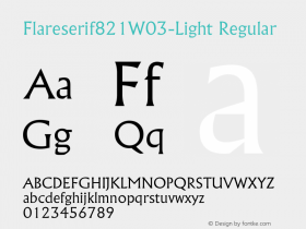 Flareserif821W03-Light