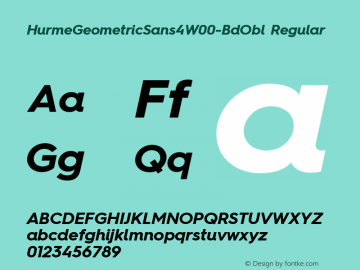 HurmeGeometricSans4W00-BdObl